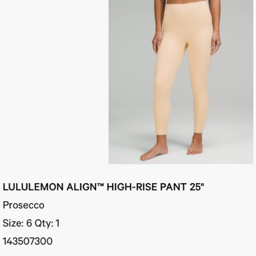 Lululemon Align HR Pant 25”